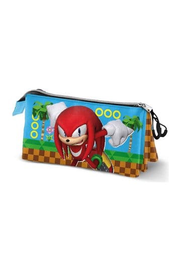 Sonic - The Hedgehog Triple Etui SEGA Knuckles Run Multicolour