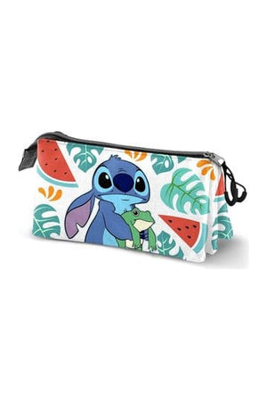 Lilo & Stitch Triple Etui Kikker Veelkleurig