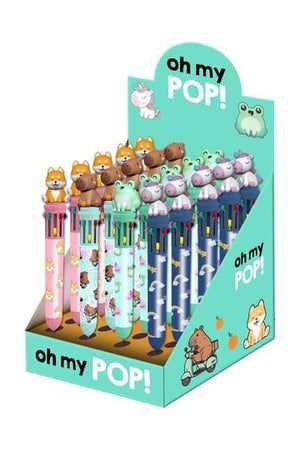 Oh mijn pop! Meerkleurige balpen Mix - Display (24)