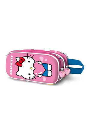 Sanrio 3D Dubbele Etui Hello Kitty Hart