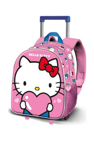 Sanrio Kleine 3D Rugzak met Wielen Hello Kitty Hart