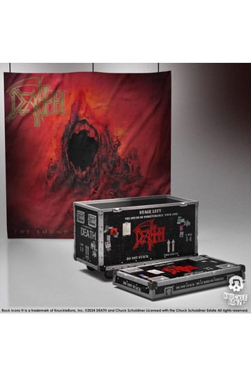 Death Rock Ikonz On Tour Road Case Standbeeld + podiumachtergrond Set The Sound of Perseverance Tour 1998