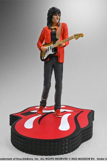 Het Rolling Stones Rock Iconz -standbeeld Ronnie Wood (Tattoo You Tour 1981) 22 cm