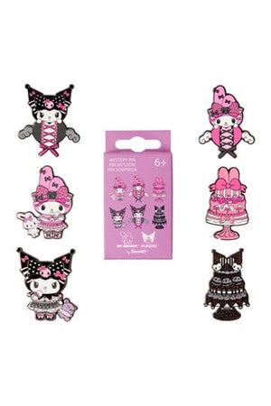 Paramount by Loungefly Emaille Pins Blind Box My Melody en Kuromi Roze en Zwart Assortiment (12)