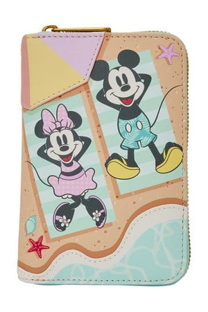 Mickey & Minnie Beach Fun-portemonnee met ritssluiting