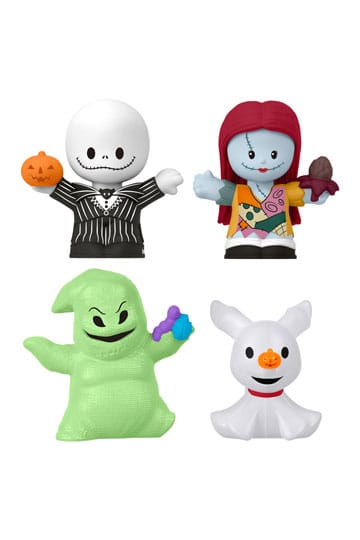 The Nightmare Before Christmas Fisher-Price Little People Collector minifiguren, 4 stuks, 7 cm