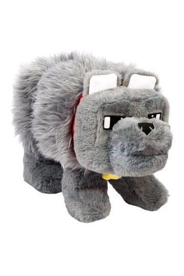 Een Minecraft -film pluche figuur Dennis de wolf 20 cm