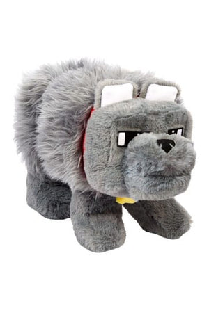 Een Minecraft -film pluche figuur Dennis de wolf 20 cm
