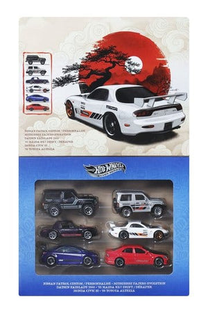 Hot Wheels Silver Series gegoten voertuig 6-pack 1/64 straten van Japan