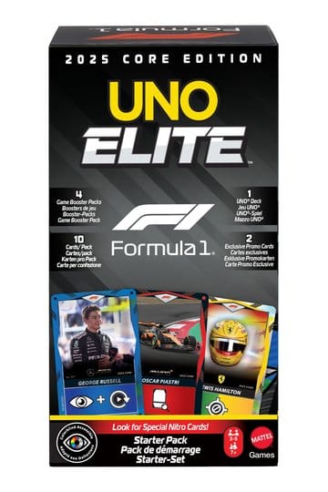 Formule 1 UNO Kaartspel Elite F1 Starterset