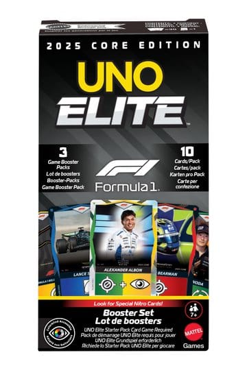 Formule 1 UNO-kaartspel Elite F1 boosterset