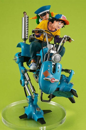 Dragonball Z Desktop Real McCoy EX PVC Diorama Son Goku &amp; Son Gohan &amp; Robot met twee benen 20 cm