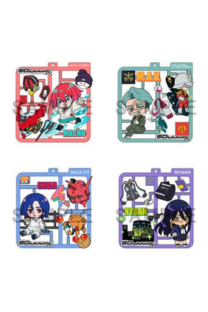 Mobile Suit Gundam GQuuuuuX Plat Collection sleutelhangerassortiment (4)