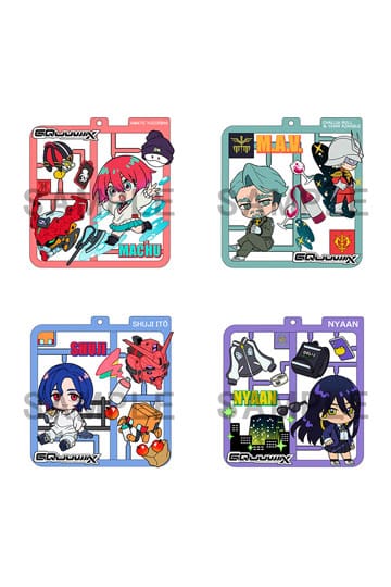 Mobile Suit Gundam GQuuuuuX Plat Collection sleutelhangerassortiment (4)