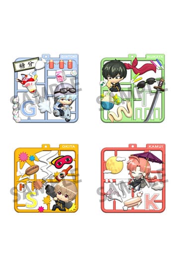 Gintama Plat Collection sleutelhangerassortiment (4)