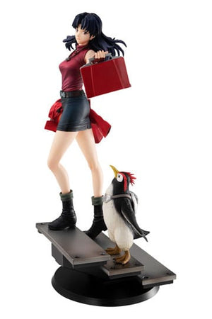 Herbouw van Evangelion Gals PVC-beeld Misato Katsuragi & Pen Pen 25 cm