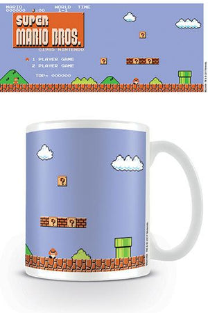 Super Mario Bros. Mug retro titel