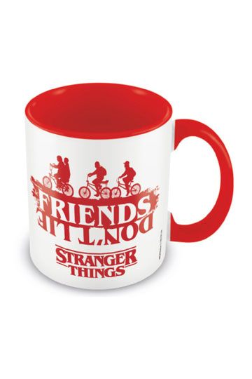 Stranger Things gekleurde binnenmok Vrienden liegen niet