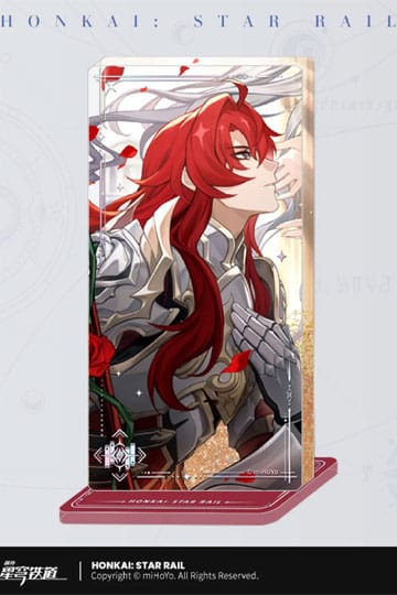 Honkai: Star Rail Light Cone Acryl Ornament met Glitters: Argenti An Instant Before a Gaze 15 cm