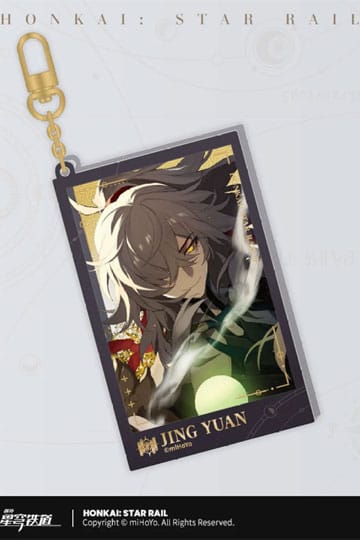 Honkai: Star Rail Countdown Departure Series Acryl sleutelhanger Jing Yuan Glitter 9 cm