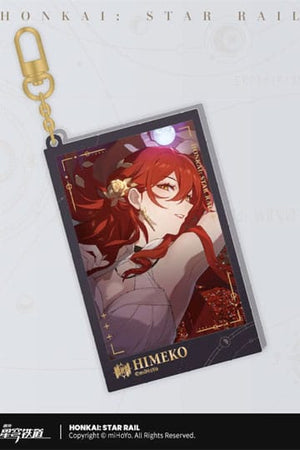 Honkai: Star Rail Countdown Departure Series Acryl sleutelhanger Himeko Glitter 9 cm