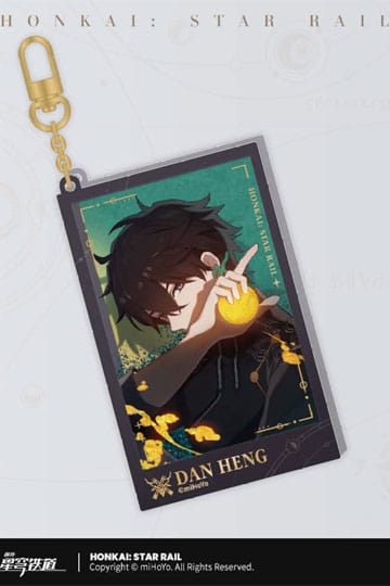 Honkai: Star Rail Countdown Departure Series Acryl sleutelhanger Dan Heng Glitter 9 cm