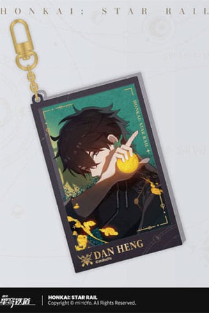 Honkai: Star Rail Countdown Departure Series Acryl sleutelhanger Dan Heng Glitter 9 cm