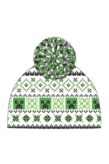 Minecraft pom-pom beanie