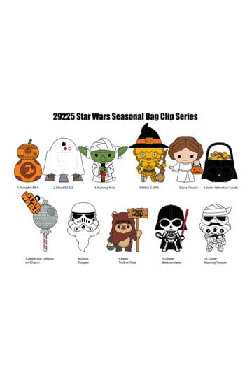 Star Wars 3D PVC-tasclips Halloween-display (24)