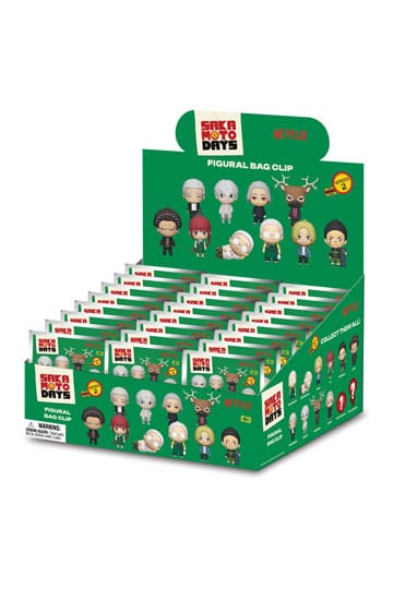 Sakamoto Days 3D Foam Bag Clips Serie 2 Display (24)