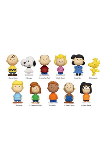 Peanuts 3D PVC Zakclips Snoopy Serie 1 Display (24)