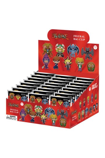 Yu-Gi-OH 3D PVC Bag Clips Series 1 Display (24)