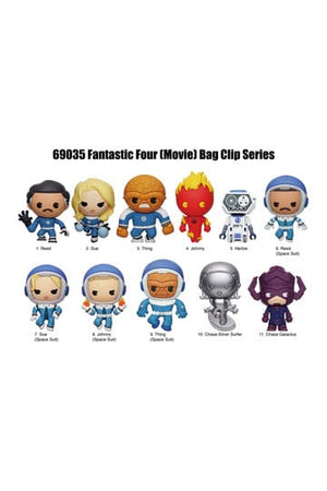 Fantastic Four 3D PVC Bag Clips Movie Display (24)