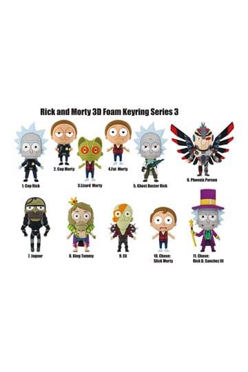 Rick en Morty PVC-tasclips Serie 3-display (24)
