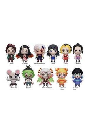 Demon Slayer: Kimetsu no Yaiba 3D PVC-tasclips Serie 6-display (24)