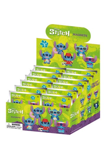 Lilo & Stitch 3D-magneten Stitch Series 5 Blind Pack-display (12)