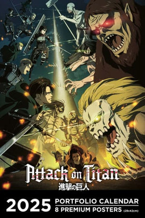 Attack on Titan Portfolio Calendar 2025 *Engelse versie *