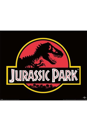 Jurassic Park miniposter (klassiek logo) 40 x 50 cm