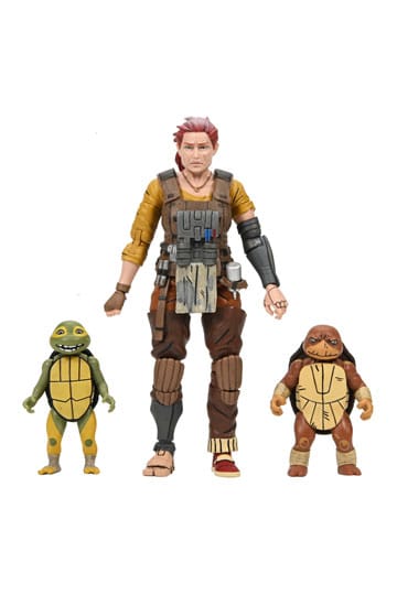 Teenage Mutant Ninja Turtles (The Last Ronin The Lost Years) Actiefiguur Grammy April met Baby Yi & Moja 18 cm