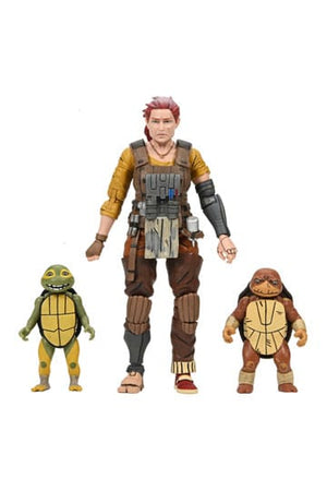 Teenage Mutant Ninja Turtles (The Last Ronin The Lost Years) Actiefiguur Grammy April met Baby Yi & Moja 18 cm