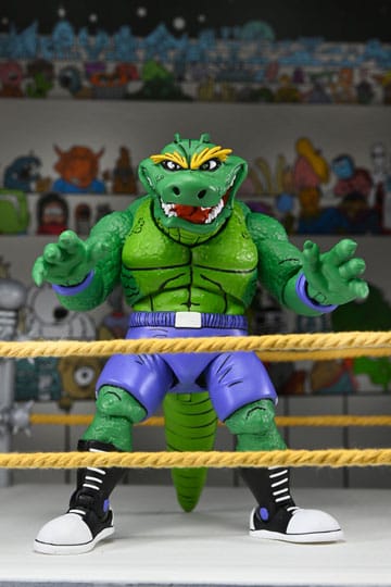Teenage Mutant Ninja Turtles (Archie Comics) Actie Figuur Stomp Wrestling Leatherhead 18 cm