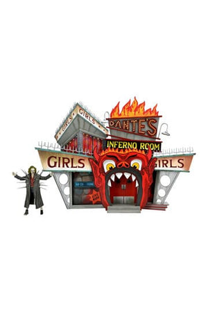 Beetlejuice (1988) Diorama Trenchcoat met spikes Inferno Room Deluxe Set