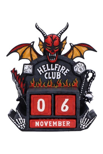 Stranger Things eeuwigdurende kalender Hellfire Club 15 cm