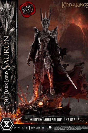 Lord of the Rings Museum Masterline Series Standbeeld 1/3 The Dark Lord Sauron Bonusversie 117 cm