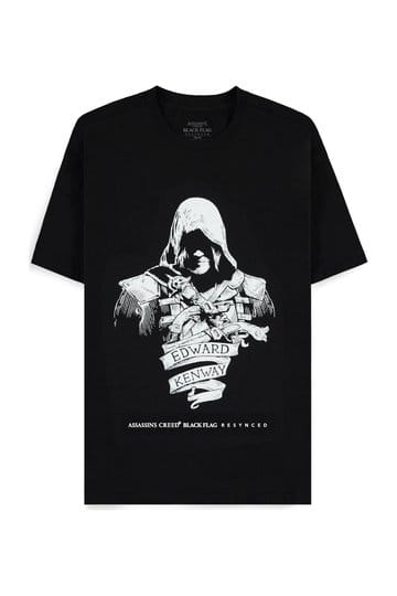 Assassin's Creed T-shirt zwarte vlag opnieuw gesynchroniseerd Edward Kenway