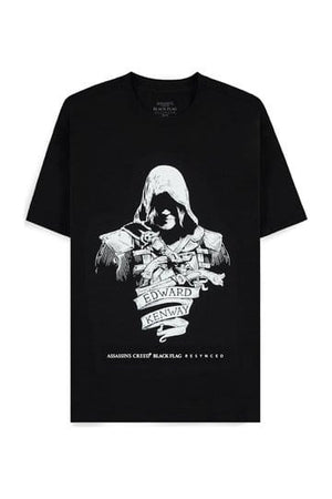 Assassin's Creed T-shirt zwarte vlag opnieuw gesynchroniseerd Edward Kenway
