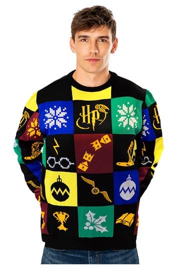 Harry Potter Kersttrui Deluxe Patchwork Gebreid