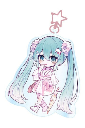 Hatsune Miku Acryl Keychain Kawaii Zomertijd
