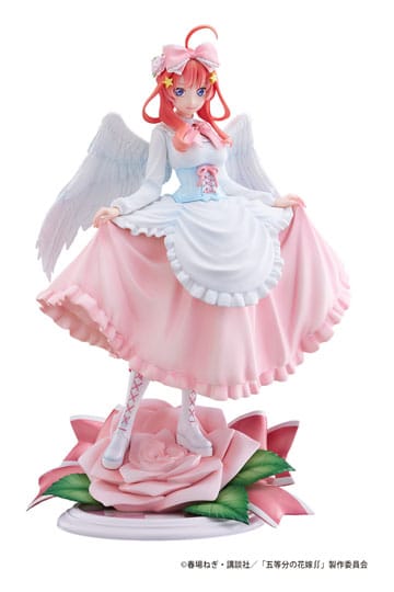 Het typische Quintuplets PVC -standbeeld 1/7 Nakano Itsuki Angel ver. 26 cm