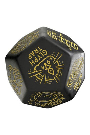 Viridian Jumbo Dice Trap Generator Die D12 Zwart